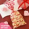 Wrapables Valentines Cellophane Treat Bags With Twist Ties for Candy, Cookies, Treats, Gifts and Party Favors (100pcs), Love Hearts